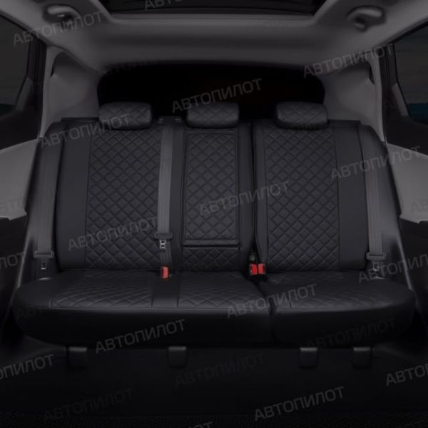 Чехлы Автопилот Экокожа Ромб на Peugeot 206 хэтчбек 1998-2009 г.в. Чехлы Автопилот Экокожа Ромб на Peugeot 206 хэтчбек 1998-2009 г.в.