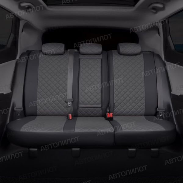 Чехлы Автопилот Экокожа Ромб на Peugeot 206 хэтчбек 1998-2009 г.в. Чехлы Автопилот Экокожа Ромб на Peugeot 206 хэтчбек 1998-2009 г.в.