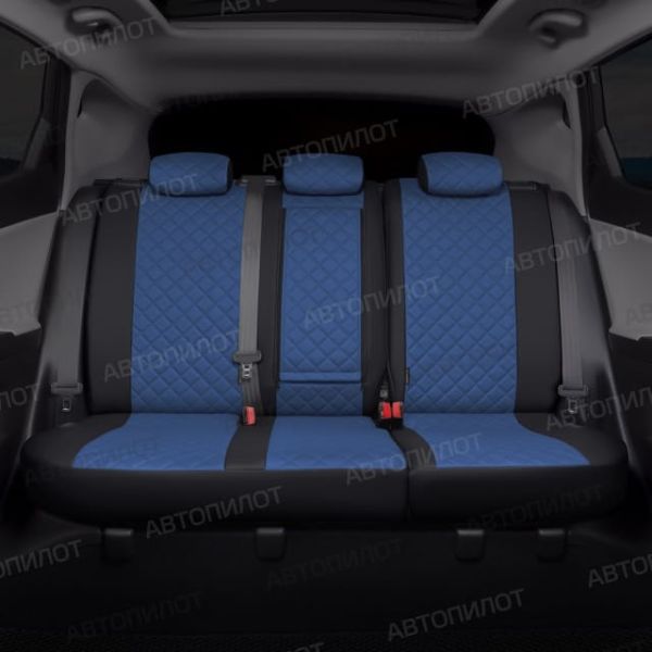 Чехлы Автопилот Экокожа Ромб на Peugeot 206 хэтчбек 1998-2009 г.в. Чехлы Автопилот Экокожа Ромб на Peugeot 206 хэтчбек 1998-2009 г.в.