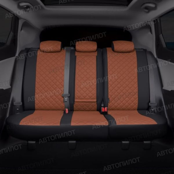 Чехлы Автопилот Экокожа Ромб на Peugeot 206 хэтчбек 1998-2009 г.в. Чехлы Автопилот Экокожа Ромб на Peugeot 206 хэтчбек 1998-2009 г.в.