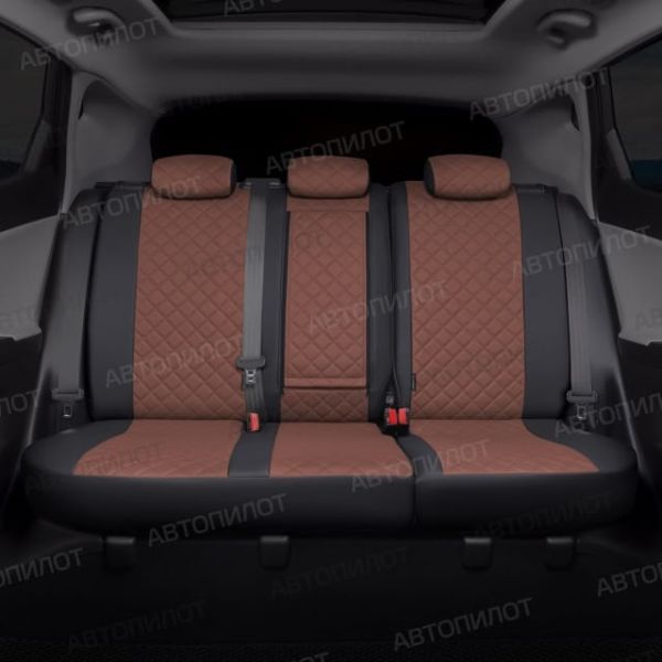 Чехлы Автопилот Экокожа Ромб на Peugeot 206 хэтчбек 1998-2009 г.в. Чехлы Автопилот Экокожа Ромб на Peugeot 206 хэтчбек 1998-2009 г.в.