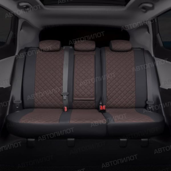 Чехлы Автопилот Экокожа Ромб на Peugeot 206 хэтчбек 1998-2009 г.в. Чехлы Автопилот Экокожа Ромб на Peugeot 206 хэтчбек 1998-2009 г.в.