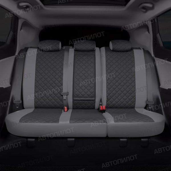 Чехлы Автопилот Экокожа Ромб на Peugeot 206 хэтчбек 1998-2009 г.в. Чехлы Автопилот Экокожа Ромб на Peugeot 206 хэтчбек 1998-2009 г.в.