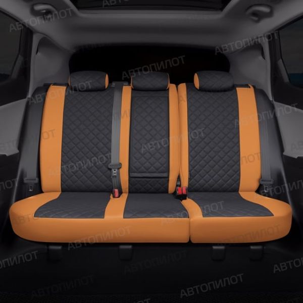 Чехлы Автопилот Экокожа Ромб на Peugeot 206 хэтчбек 1998-2009 г.в. Чехлы Автопилот Экокожа Ромб на Peugeot 206 хэтчбек 1998-2009 г.в.