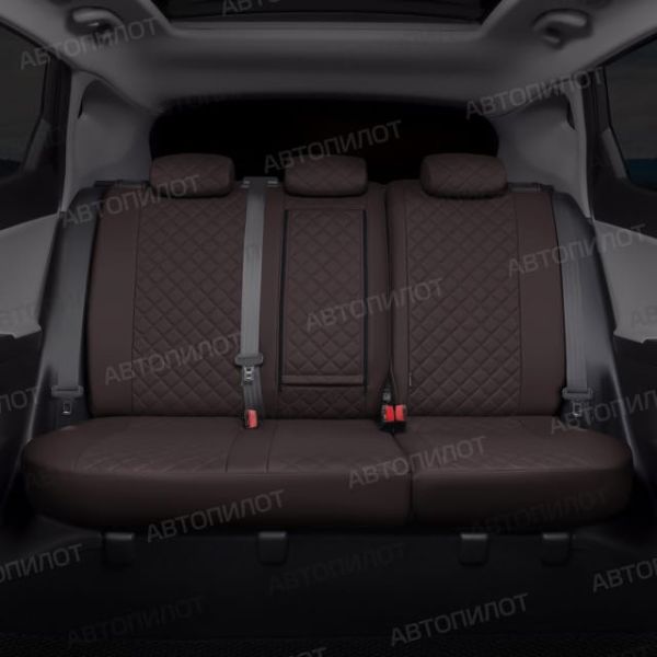 Чехлы Автопилот Экокожа Ромб на Peugeot 206 хэтчбек 1998-2009 г.в. Чехлы Автопилот Экокожа Ромб на Peugeot 206 хэтчбек 1998-2009 г.в.