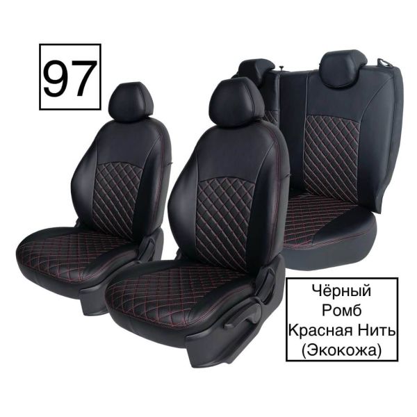 Чехлы Экокожа Ромб на ВАЗ 2107 (1982-2012)